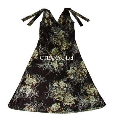 Printed Silk Dress (Печатный шелковое платье)