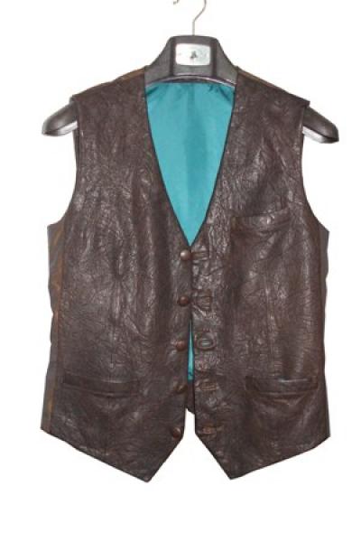 Men`s Washed Goatskin Vest