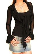 Ladies` Fashion Top / Blouse / Sexy Club Wear (Дамские моды Top / Блузка / Sexy Club Wear)
