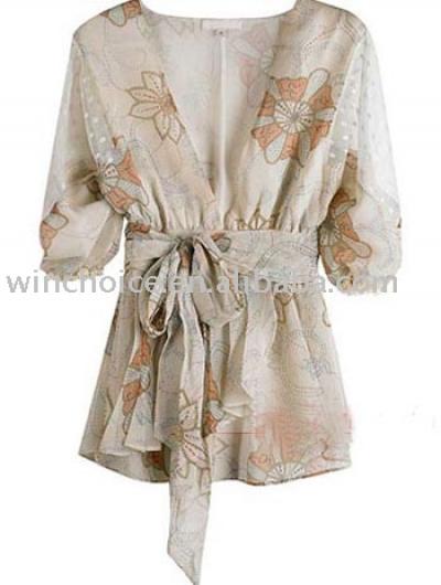ladies` silk blouse