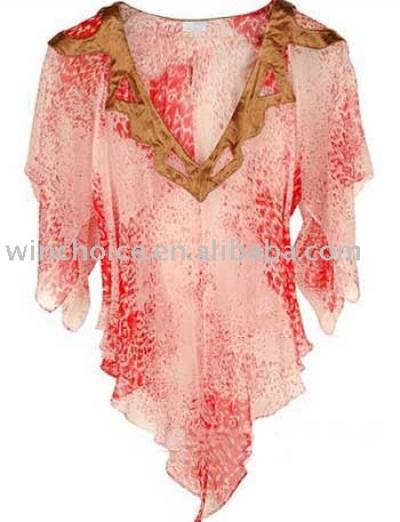 Ladies` Silk Top