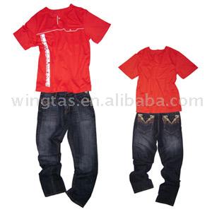 Men `s T-Shirt und Jeans (Men `s T-Shirt und Jeans)