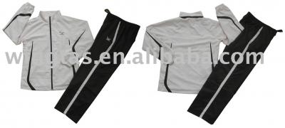 Lady `s gewebten Polyester-Trainingsanzug (Lady `s gewebten Polyester-Trainingsanzug)