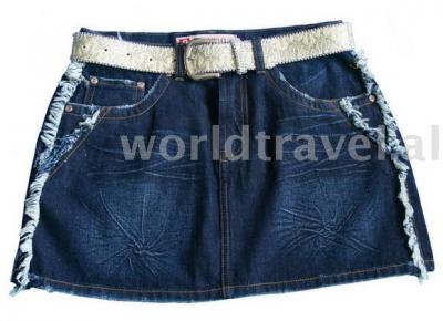 Ladies` jean skirt