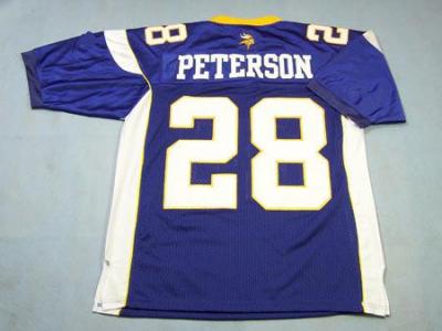 #28 Peterson Vikings jersey (# 28 Петерсон викинги Джерси)