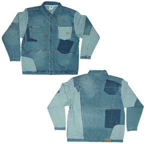 Denim And Velour Garments