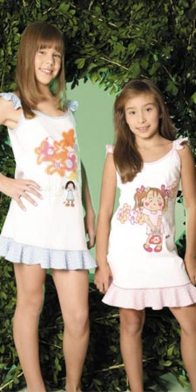 Cotton Nightshirt With Located Print (Cotton Nightshirt With Located Print)