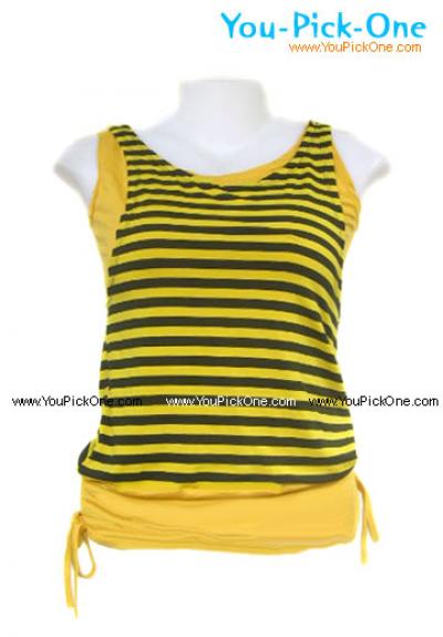 Stripe Blouse With 2 Colors (Stripe Blouse With 2 Colors)