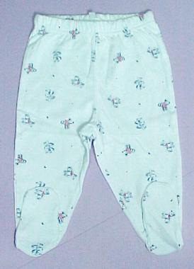 Infants 100% Cotton Interlock Pull On Pant with Mittens