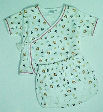 Infants 100% Cotton Interlock Kimono Brief Set (Kleinkinder 100% Baumwolle Interlock Kimono Brief Set)