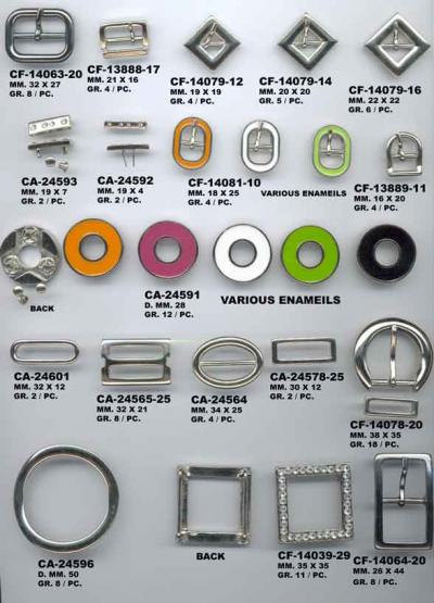 Italian Buckles, Buttons And Accessories