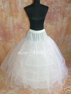 3-Hoops 3-Layers 2-Tulle Petticoat