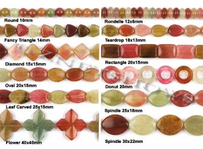 Rainbow Soocho Jade Beads