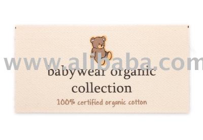 Printed Organic Cotton Label (Imprimé en coton biologique Label)