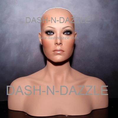 Realistic Glass Eye Mannequin Bust For Wigs (Realistic Glass Eye Mannequin Bust For Wigs)