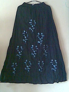 Long Embroidery Skirt