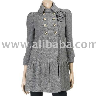 Fashion Wool Tiered Coat (Fashion Wool Tiered Coat)
