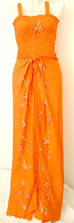 Handpainted Tropical Hawaiian Flower Stretch Tank Top (Peint à la main Hawaiian Tropical Flower Stretch Tank Top)