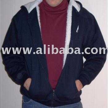 Sherpa Lined Fleece Hoodie Jackets W / Zip (Шерпа облицованная руно Hoodie Куртки Вт / Zip)