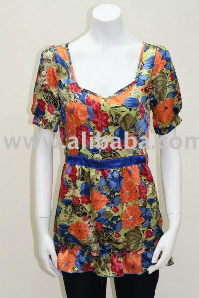 Ladies` Satin Blouse (Ladies` Satin Blouse)