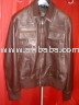 Leather Bomber Jacket