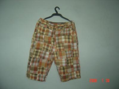Cotton Patchwork Check Ladies Skimmer Pant (Хлопок Patchwork Проверить дамы скиммер Pant)