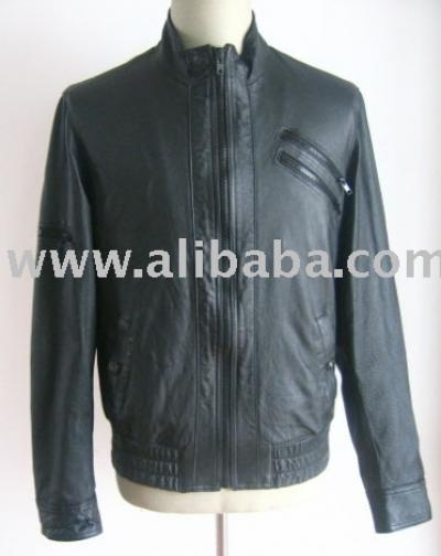 Leather Men`s Jacket (Leather Men`s Jacket)