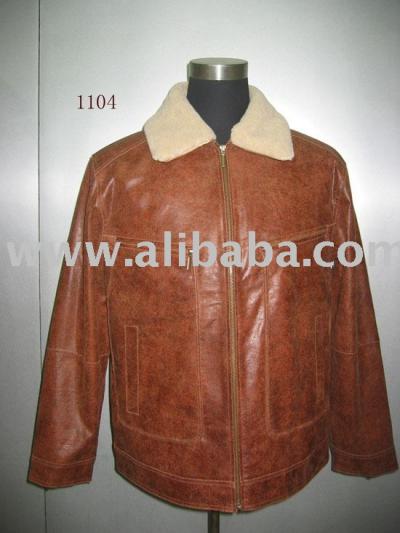 Leather Men`s Jacket 1104 (Leather Men`s Jacket 1104)