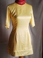 Satin Short Sleeve Blouse (Кратко атласные рукава блузки)