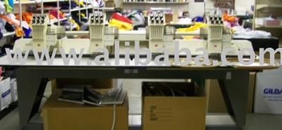 Melco Emc 4 Head 6 Needle Embroidery Machine