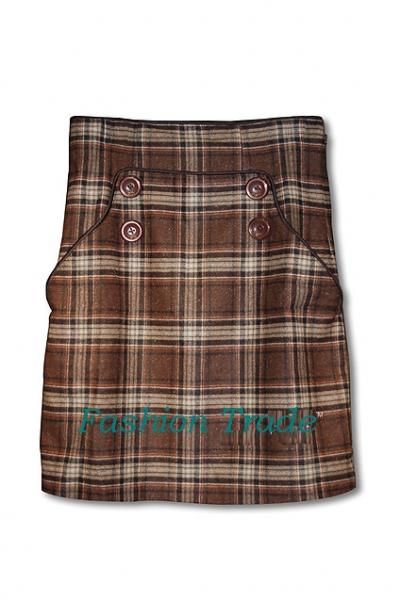 High-Waist Checker Skirt (Taille haute Jupe Checker)