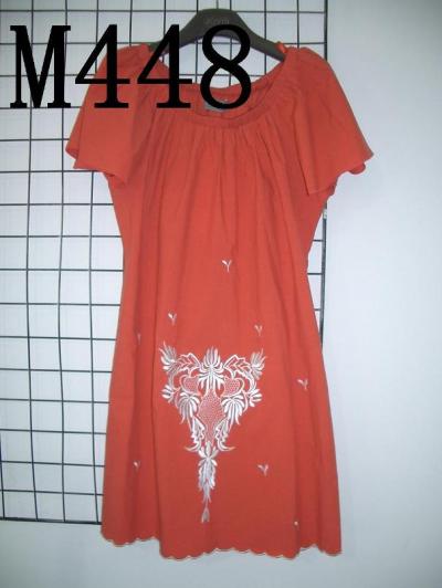Women 100% Cotton Embroidery Dress (Женщины 100% Хлопок вышивкой платья)