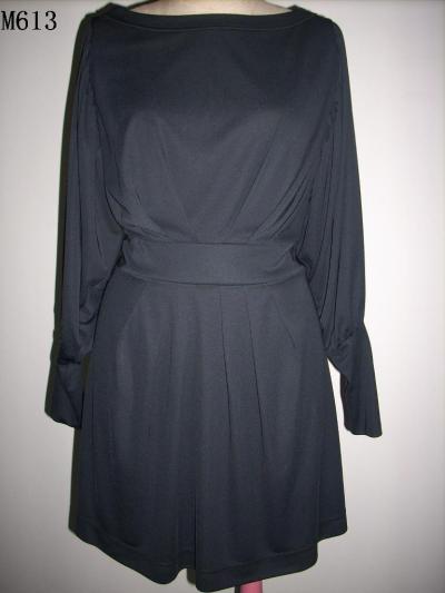 Women 100% Polyester Long Sleeves Dress (Женщины 100% полиэстер, длинные рукава платья)