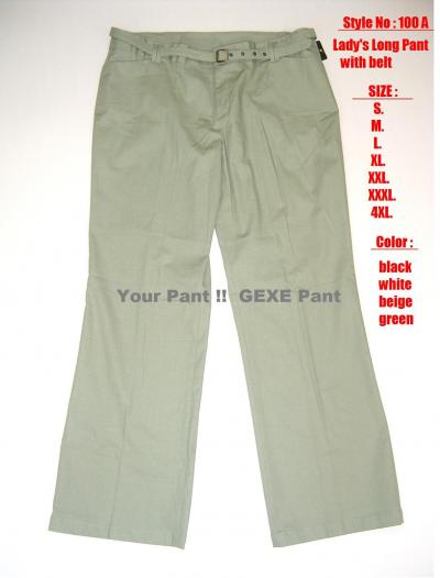 Gexe Lady`s Long Pants# 100a (Gexe Lady `s Long Pants # 100A)