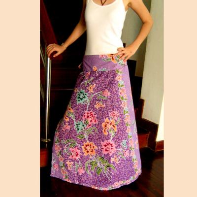 Long Wrap Sarong Skirt