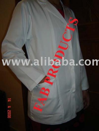 Ladies Lab Coat M / O Polycotton Sanforised %26 Mercerised Fabric (Дамы лабораторный халат M / O Polycotton Sanforised% 26 Mercerised Ткани)