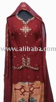 Maroon Silk Shirt With Stones-Ladies Party Wear Pakistan India USA Canada Uk UAE (Maroon шелковой рубашке с камнями-Ladies вечеринок Пакистан Индия США Канада Великобритания ОАЭ)