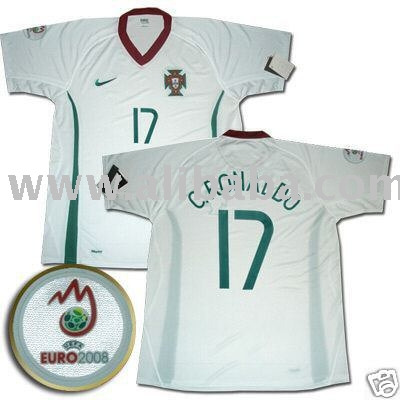 Ronaldo# 7 New Arrival Euro2008 Portugal Away Soccer / Football Jersey XL / M (Ronaldo # 7 Nouvelle Collection Euro2008 Portugal Away Soccer / Football Jersey)