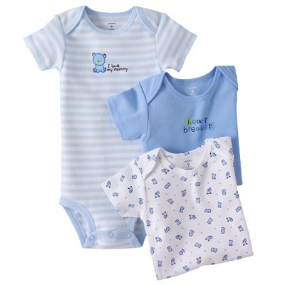 3 Pack Blue Bear Bodysuits (3 P k Blue Bear Bodysuits)
