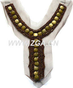Halsband mit verschiedenen Perlen, Steine, Pailletten-oder Münze (Halsband mit verschiedenen Perlen, Steine, Pailletten-oder Münze)
