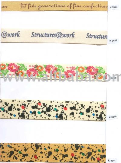 Printed Twill Tapes/Ribbons