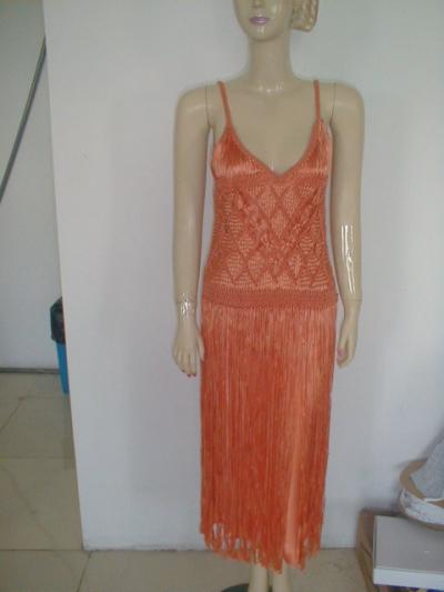 Hand Made Rayon Ribbon Dress With Silk Satin Linning (Hand Made Rayon ruban de la robe Avec Silk Satin Linning)