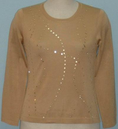 100% Silk Knit Sweater (100% Seide Pullover)