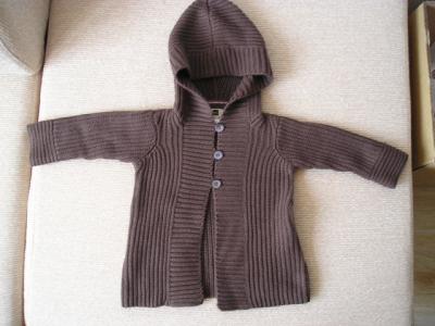 100% Pima Cotton Baby Sweater With Hooded