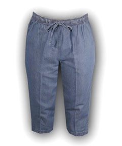 ERIKA %26 CO: Med. Wash Capri Pants (ERIKA 26% CO: Med. Wash Capri Pants)