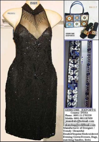 Beaded/Sequine/Embroidered Evening Gown/ (Beaded / Sequine / Gestickte Abendkleid /)