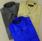 Men Plain Silk Shirt