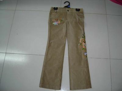 Girl`s Embroidery Pants