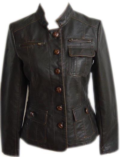 Washed PU Jacket (Омывается ПУ Куртка)