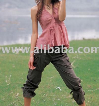 Damen Top V und 7 / 8 Hose (Damen Top V und 7 / 8 Hose)